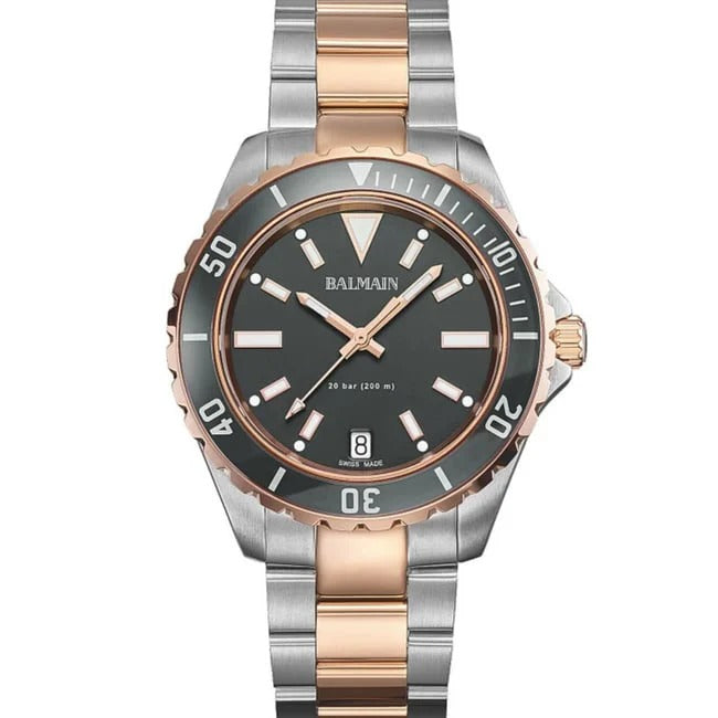 Balmain Ophrys Gent 42.5mm Blue Dial Stainless Steel Two-Tone Bracelet 200m