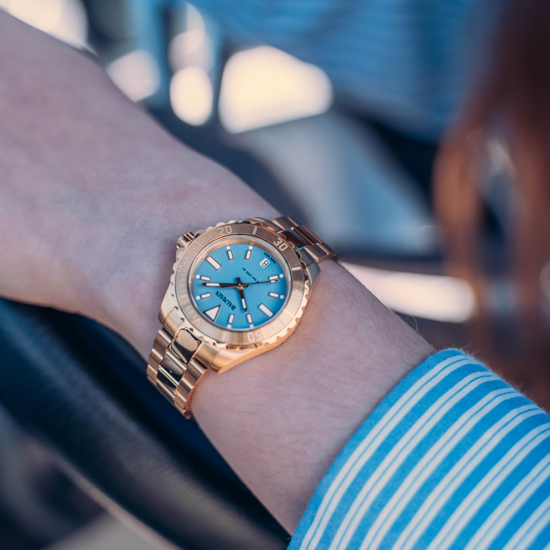 Balmain Ophrys Lady 34.5mm Blue Dial Stainless Steel Bracelet 200m