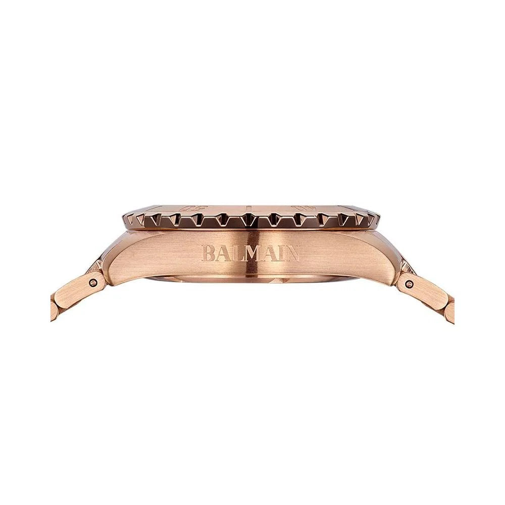 Balmain Ophrys Lady 34.5mm Sand Beige Dial Stainless Steel Leather Strap 200m