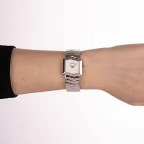 Balmain Taffetas 22.5mm Grey Dial Stainless Steel Hexagonal Bracelet