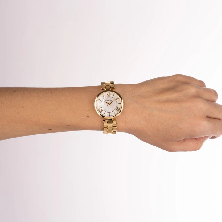 Balmain Sedirea Lady Swiss Watch B4830.33.82 – White MOP Dial Yellow PVD