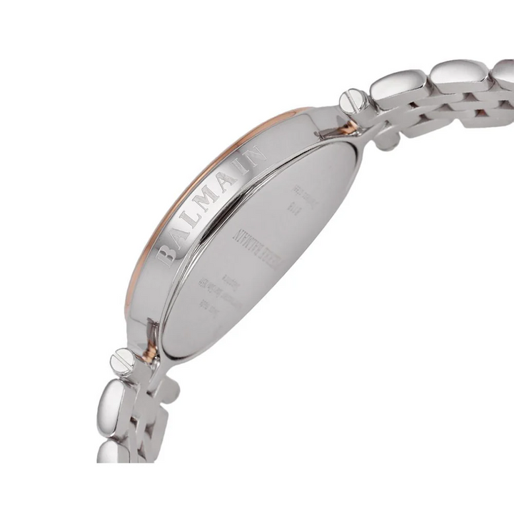 Balmain Haute Elegance Oval 26x31.7mm White MOP Dial Rose Gold PVD Bracelet