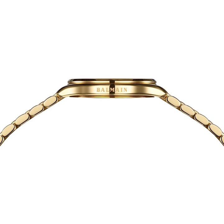 Balmain Beleganza Lady 32mm Green Dial Yellow PVD Stainless Steel Bracelet