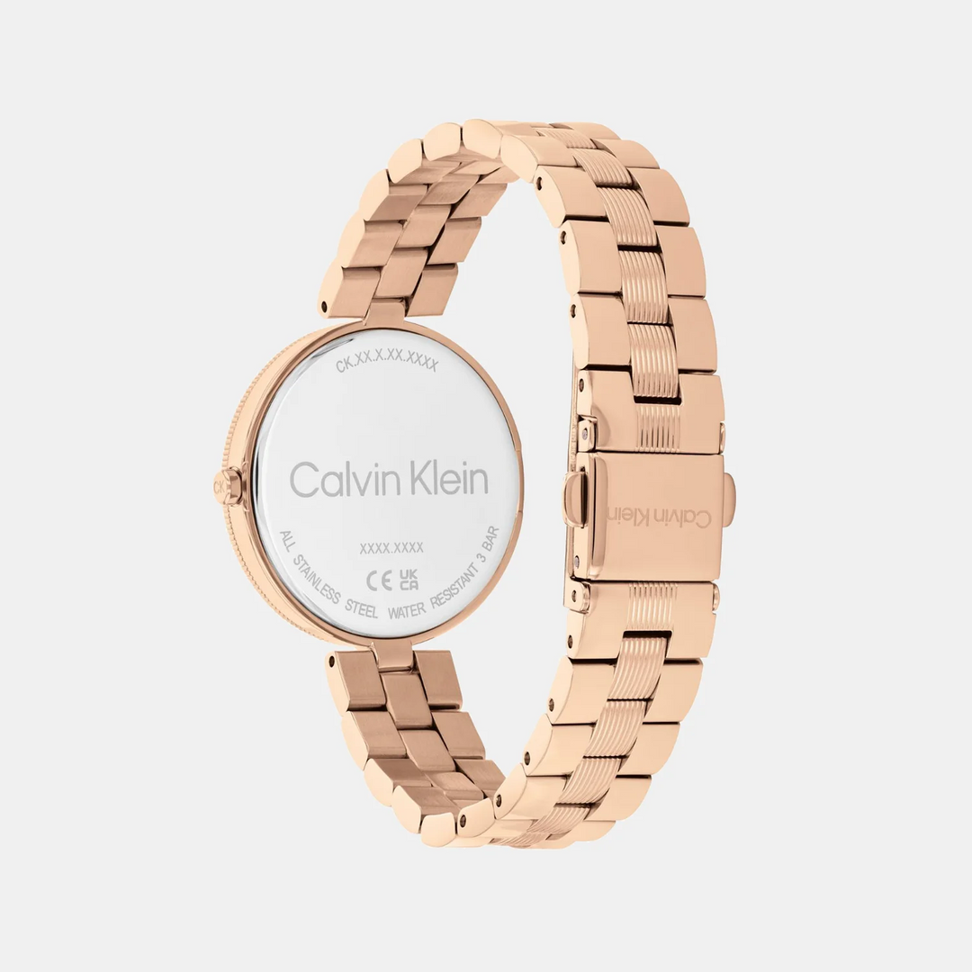 Calvin Klein 25100013 Gleam Women 32mm Grey Dial Stainless Steel Bracelet Quartz Watch