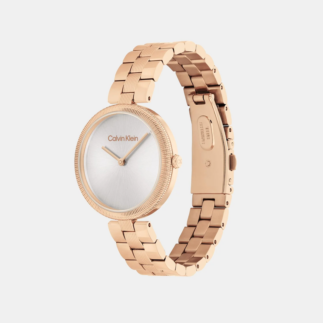 Calvin Klein 25100013 Gleam Women 32mm Grey Dial Stainless Steel Bracelet Quartz Watch