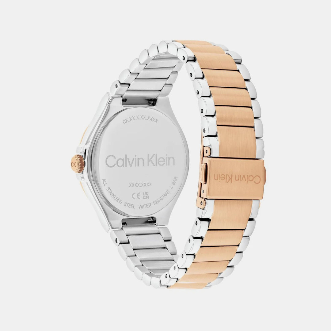 Calvin Klein 25100052 Vibrancy Women 38mm White Dial Stainless Steel Bracelet Quartz Multi Function Watch