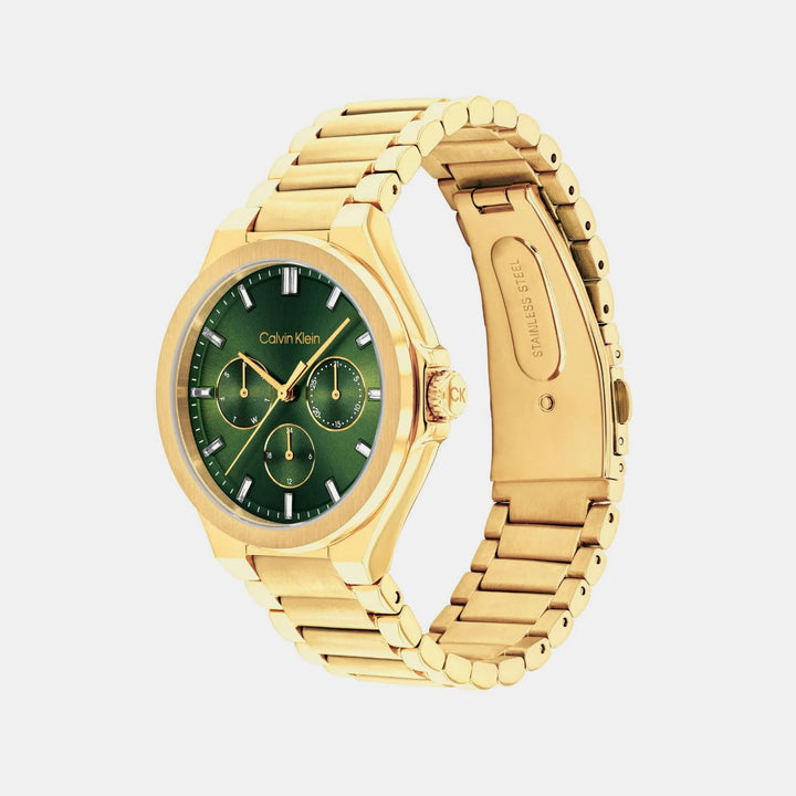 Calvin Klein 25100053 Vibrancy Women 38mm Green Dial Stainless Steel Bracelet Quartz Multi Function Watch
