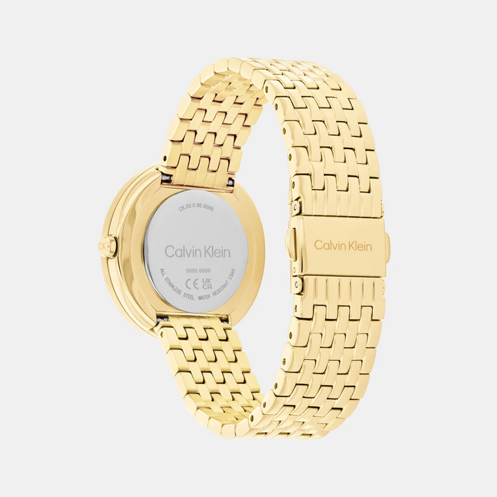 Calvin Klein 25100066 Twisted Bezel Women 34mm Green Dial Stainless Steel Bracelet Quartz Watch