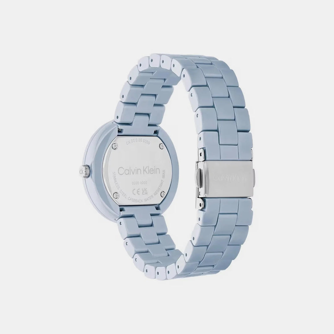 Calvin Klein 25100074 Pure Women 35mm Blue Dial Stainless Steel Quartz Watch