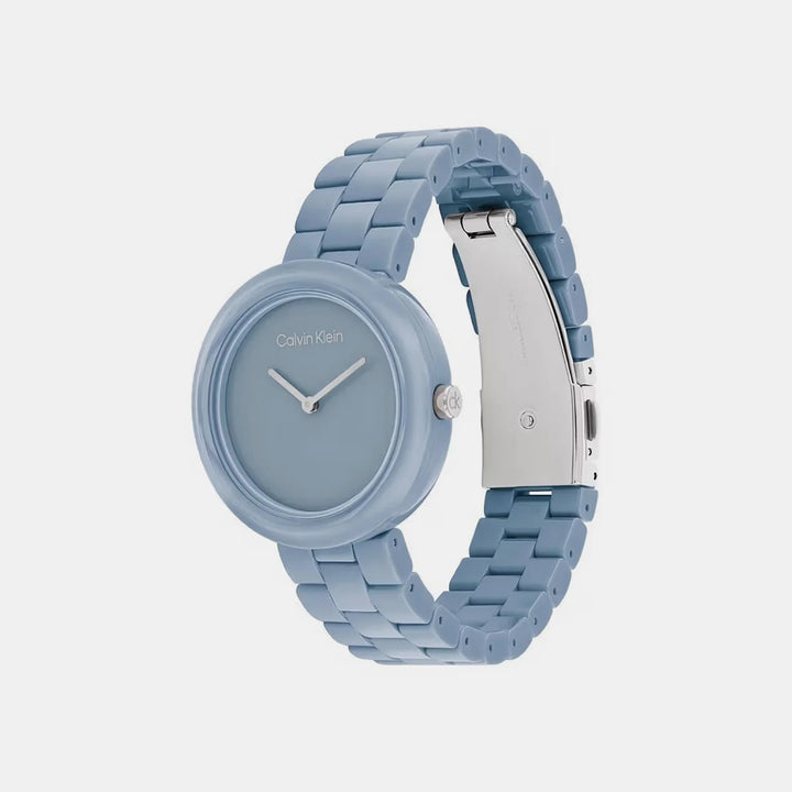 Calvin Klein 25100074 Pure Women 35mm Blue Dial Stainless Steel Quartz Watch