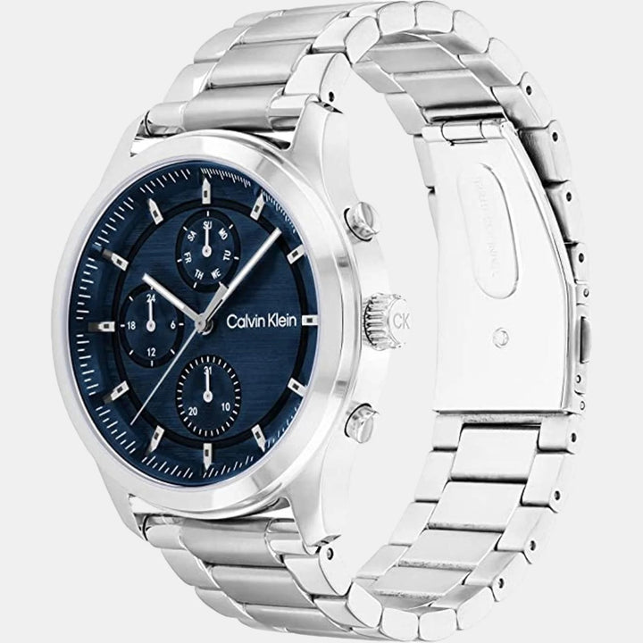 Calvin Klein 25200208 Sport Men 43mm Blue Dial Stainless Steel Chronograph Watch
