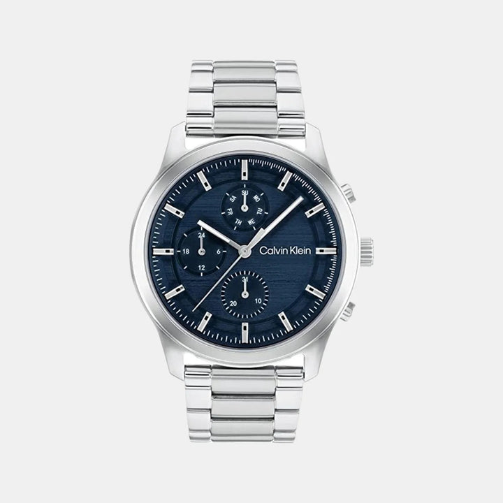 Calvin Klein 25200208 Sport Men 43mm Blue Dial Stainless Steel Chronograph Watch