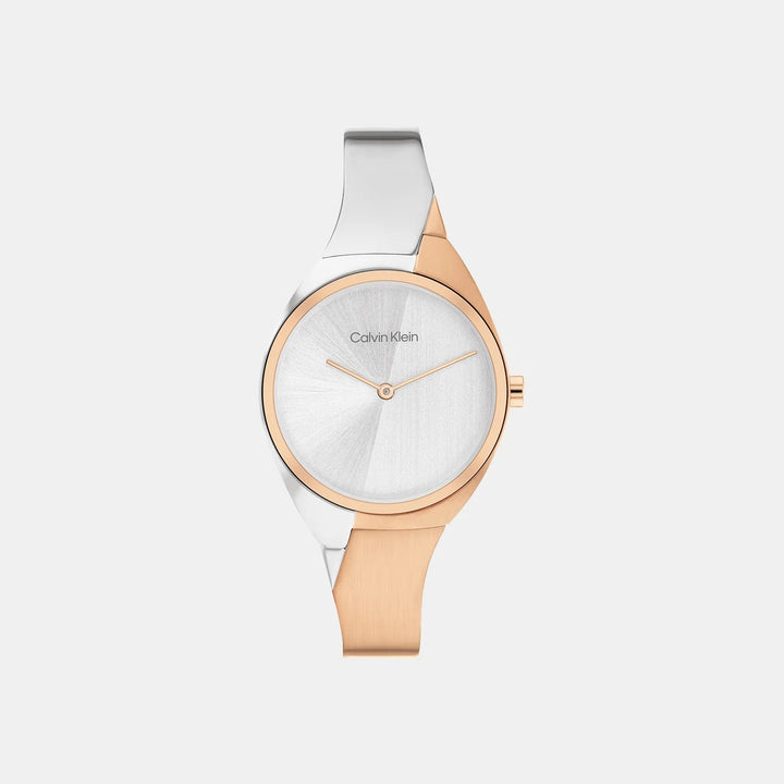 Calvin Klein 25200237 Charming Women 28mm Silver Dial Stainless Steel Bracelet Quartz Watch