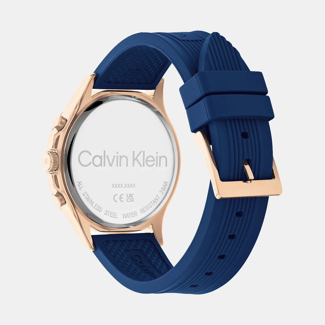 Calvin Klein 25200316 Sport Men 43mm Grey Dial Silicone Strap Quartz Chronograph Watch