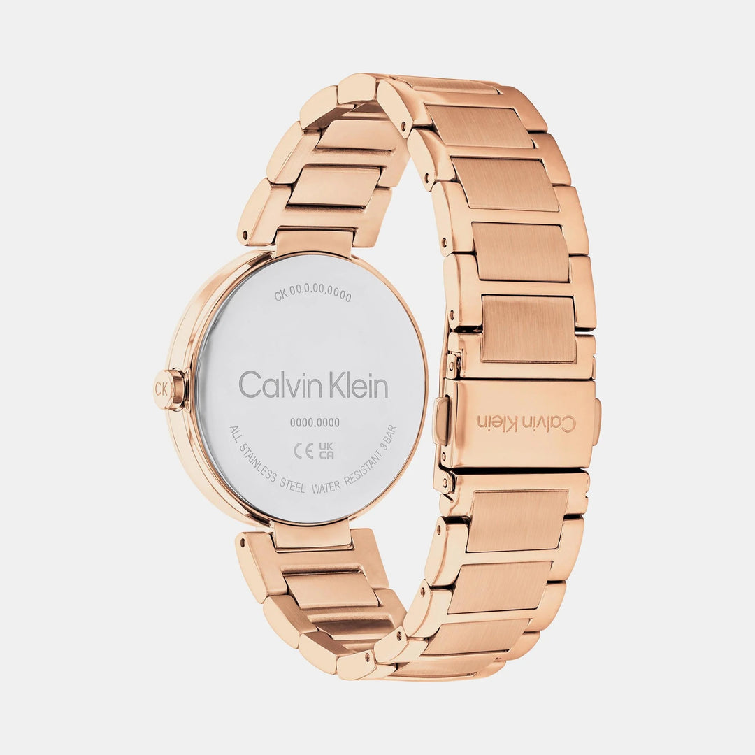 Calvin Klein CK Sensation 25200431 Women’s Rose Gold Dial Rose Gold Stainless Steel Bracelet Quartz Watch - 25200431