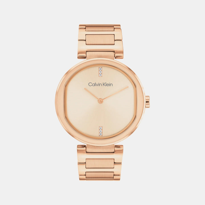 Calvin Klein CK Sensation 25200431 Women’s Rose Gold Dial Rose Gold Stainless Steel Bracelet Quartz Watch - 25200431