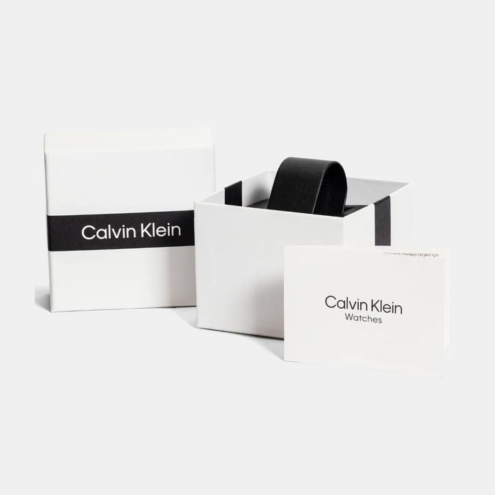 Calvin Klein CK Flex 25200480 Men’s Black Dial Black Silicone Strap Quartz Multi-Function Watch - 25200480