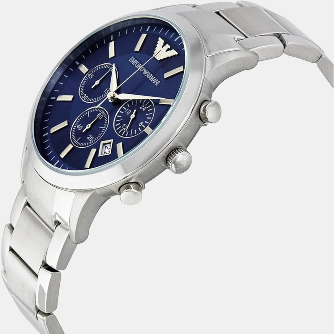 Emporio Armani Renato AR2448 Blue Dial Chronograph Men&
