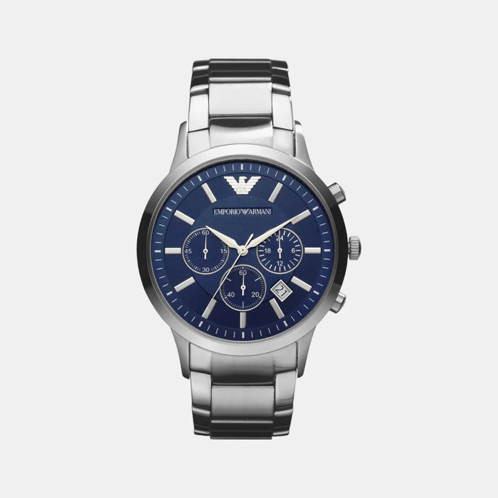 Emporio Armani Renato AR2448 Blue Dial Chronograph Men&