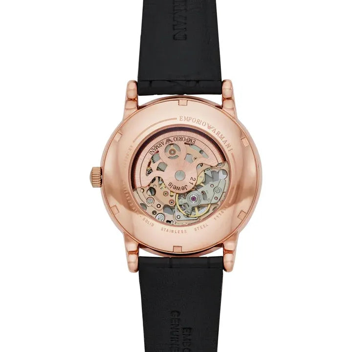 Emporio Armani Luigi AR60007 Skeleton Dial Automatic Men&