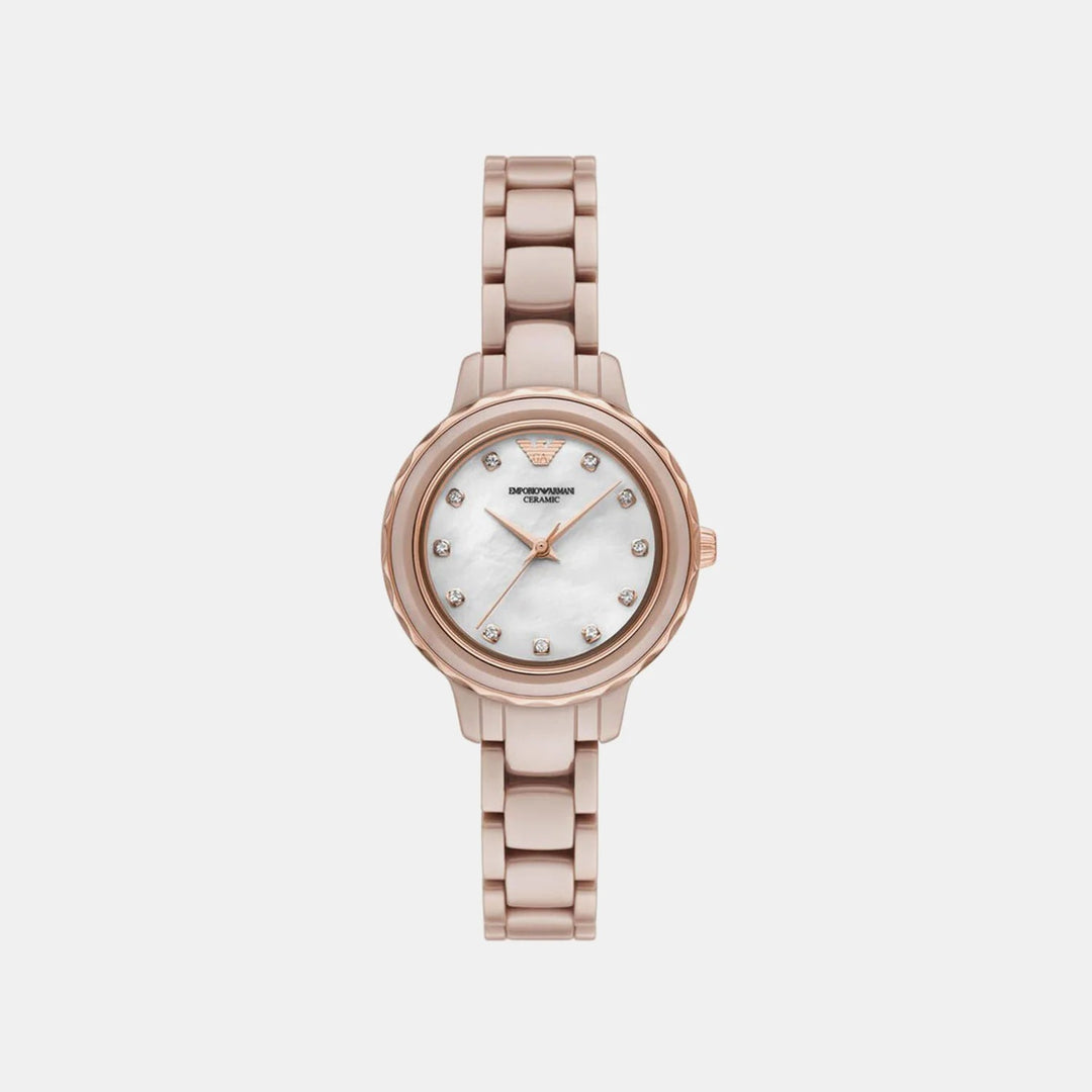 Emporio Armani Ceramic AR70018 Grey Dial Chronograph Women&