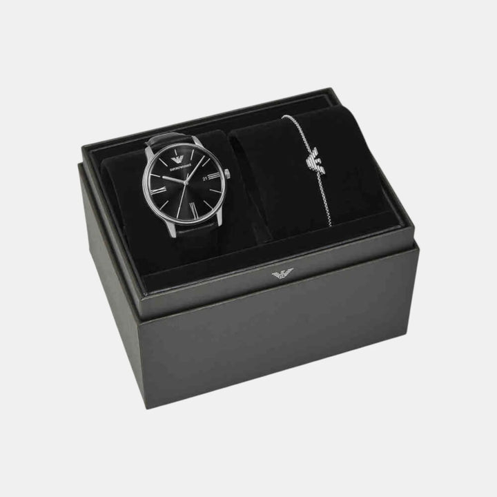 Emporio Armani Gift Set AR80079 Watch and Bracelet Set Men&