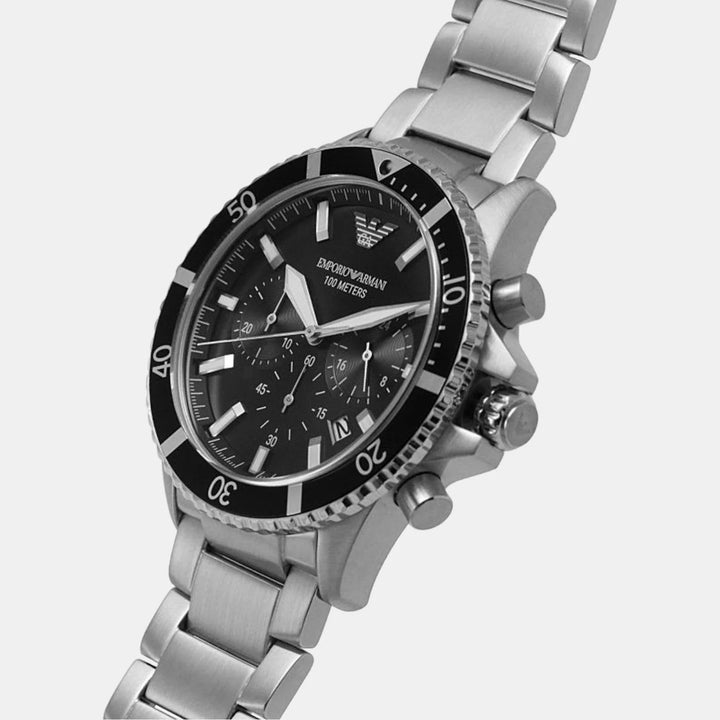 Emporio Armani World Explorer AR11360 Chronograph Black Dial Men&