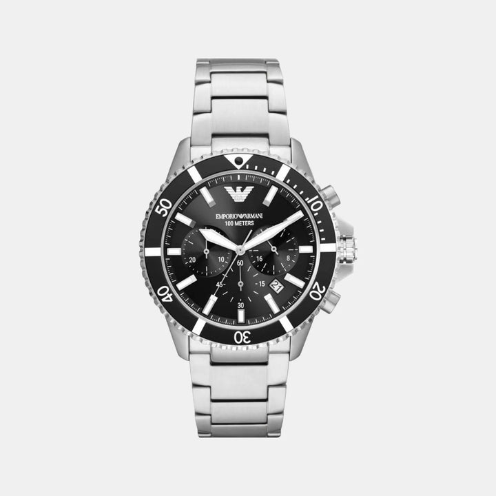 Emporio Armani World Explorer AR11360 Chronograph Black Dial Men&