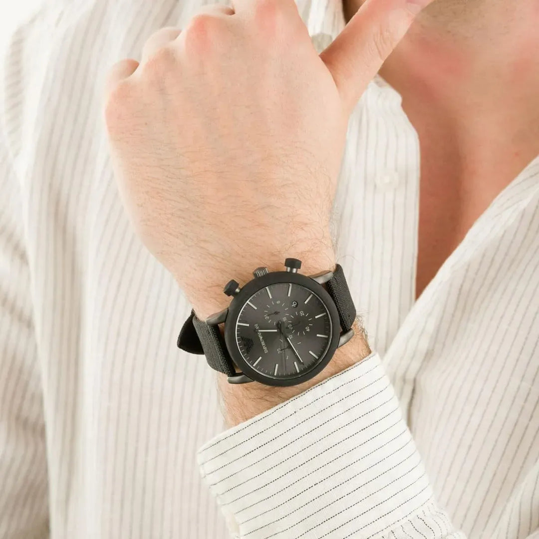 Emporio Armani Claudio AR11409 Chronograph Grey Dial Men&