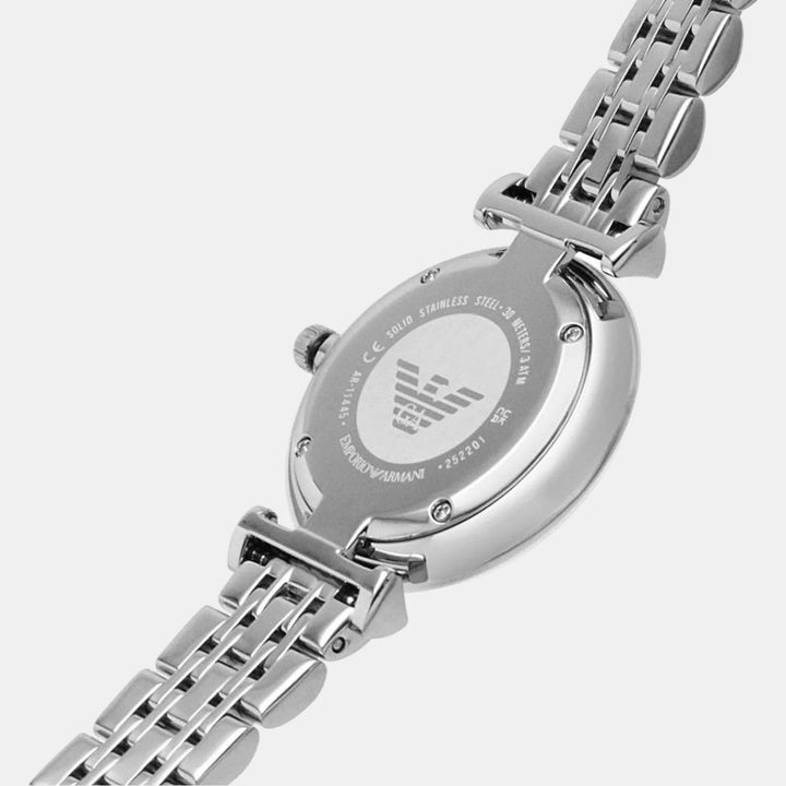Emporio Armani Gianni T-Bar AR11445 Silver Dial Women&