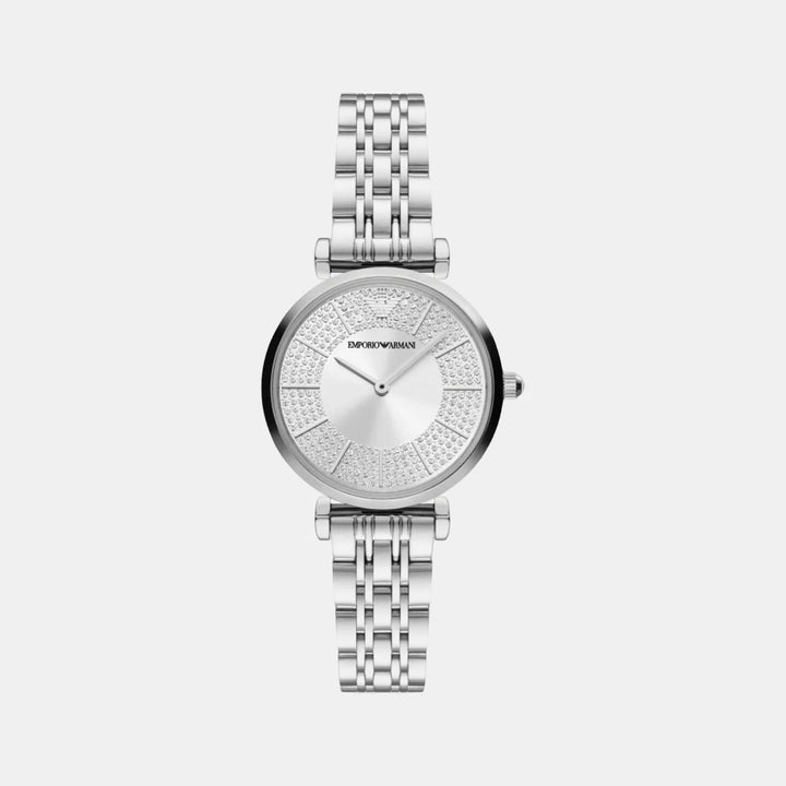 Emporio Armani Gianni T-Bar AR11445 Silver Dial Women&