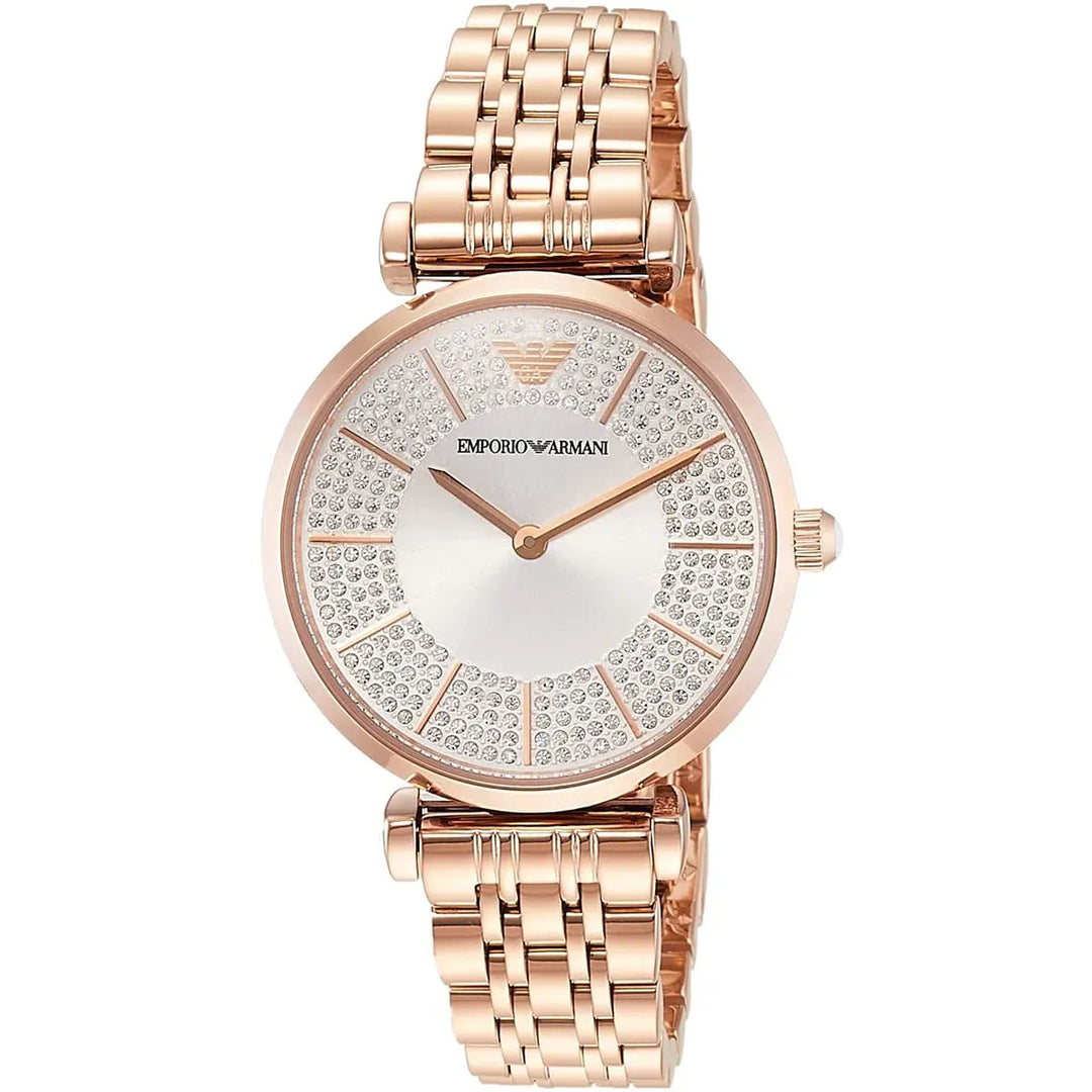 Emporio Armani Gianni T-Bar AR11446 Mother of Pearl Women&