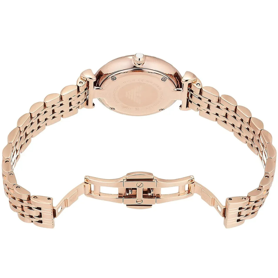 Emporio Armani Gianni T-Bar AR11446 Mother of Pearl Women&