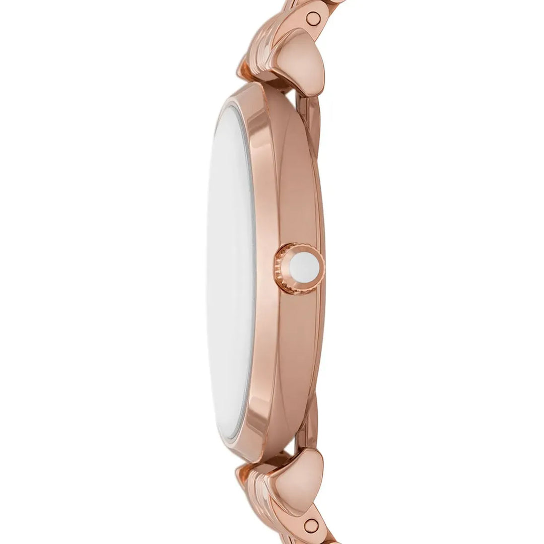 Emporio Armani Gianni T-Bar AR11446 Mother of Pearl Women&