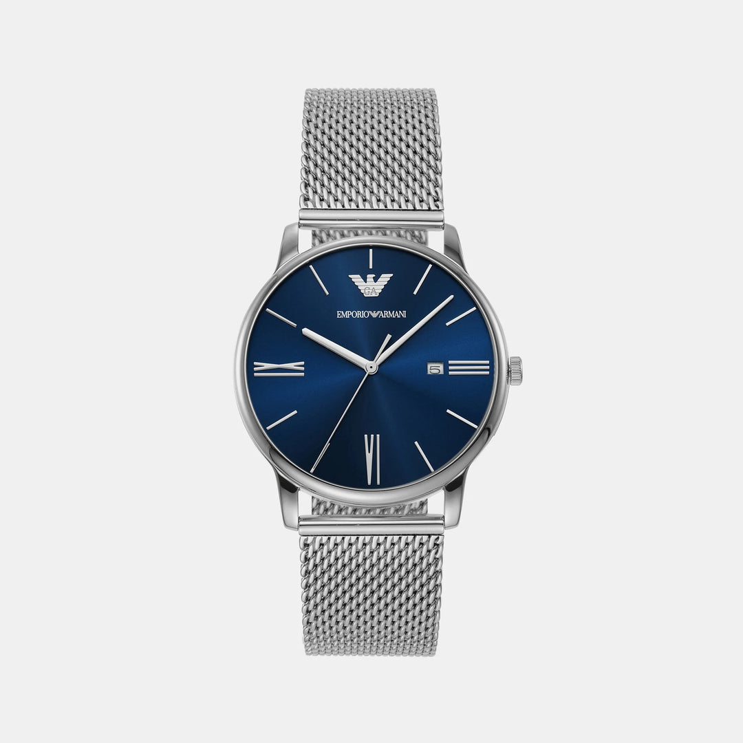 Emporio Armani Minimalist AR11571 Green Dial Mesh Strap Men&