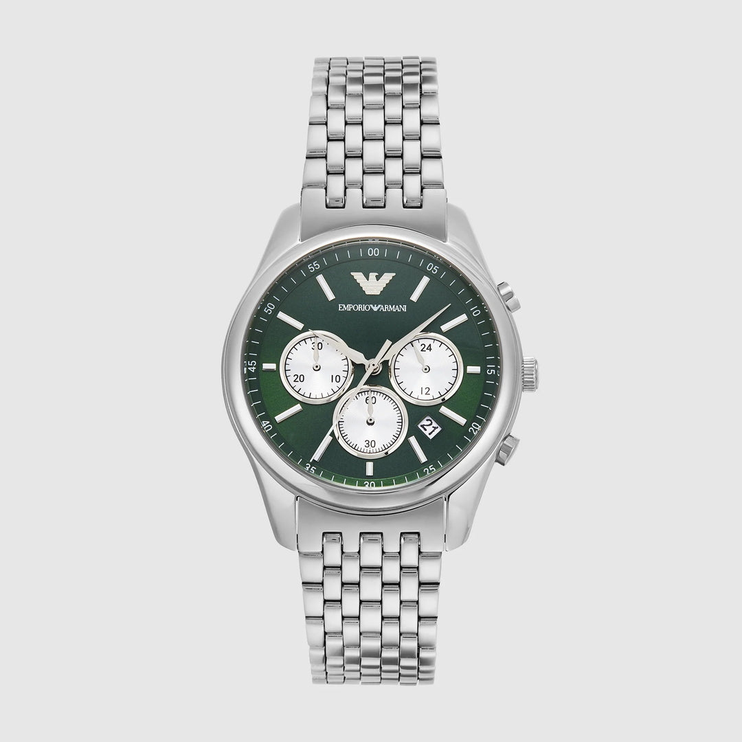 Emporio Armani Antonio AR11581 Green Dial Chronograph Men&