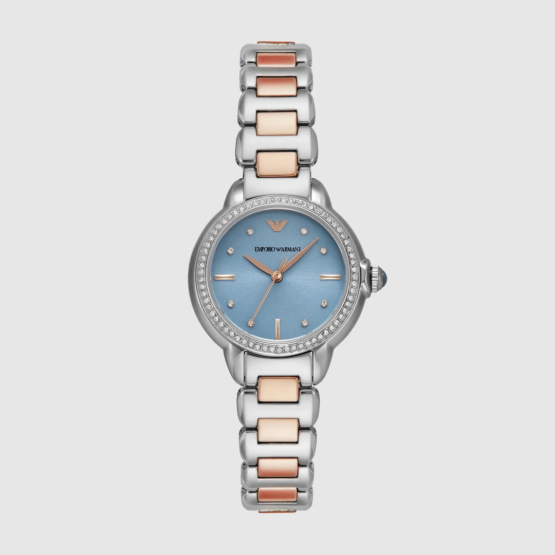 Emporio Armani Mia AR11597 Rectangle Blue Dial Women&