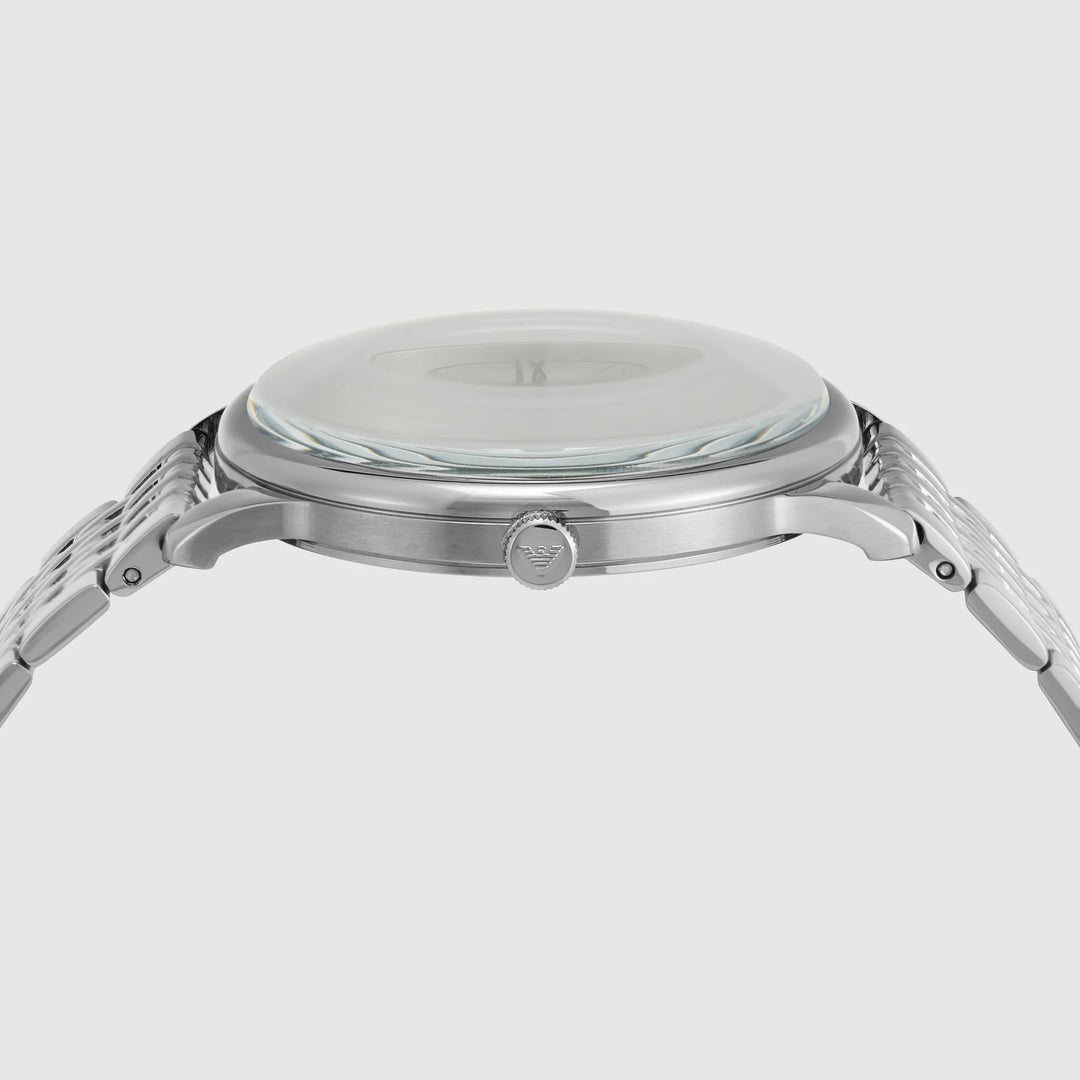 Emporio Armani Minimalist AR11599 Silver Dial Strap Men&