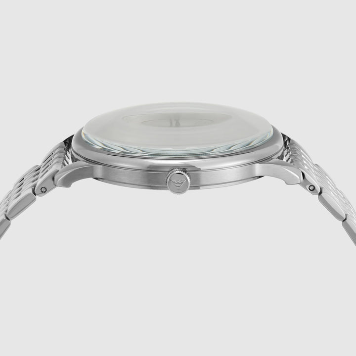 Emporio Armani Minimalist AR11599 Silver Dial Strap Men&