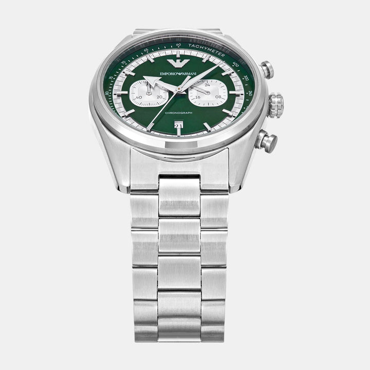 Emporio Armani Mario AR11637 Chronograph Green Dial Men&