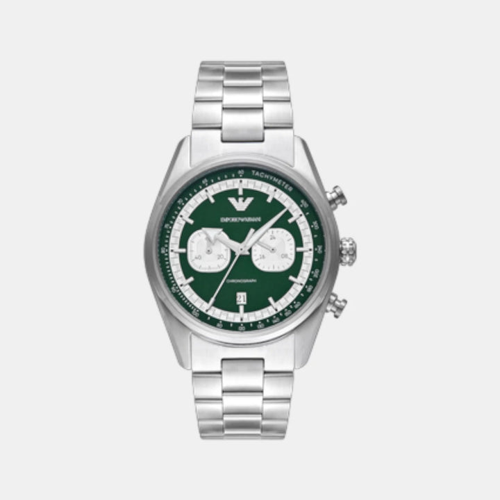 Emporio Armani Mario AR11637 Chronograph Green Dial Men&