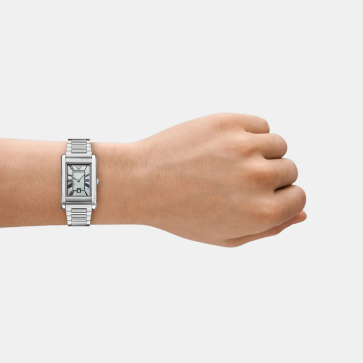 Emporio Armani Gino AR11664 Rectangle Silver Dial Men&