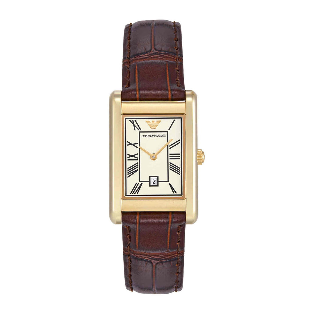 Emporio Armani Mario AR11665 Rectangle Blue Dial Men&