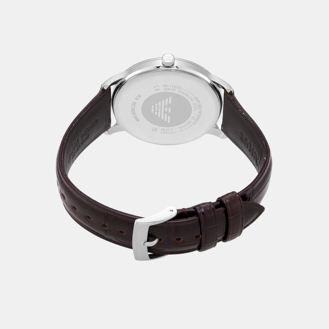 Emporio Armani Gianni AR11672 White Dial Stainless Steel Women&
