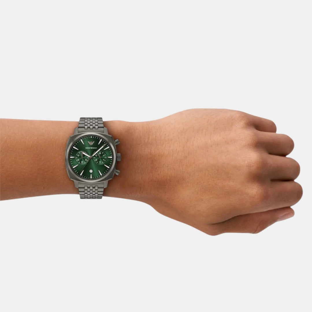 Emporio Armani Minimalist AR11689 Silver Dial Mesh Men&