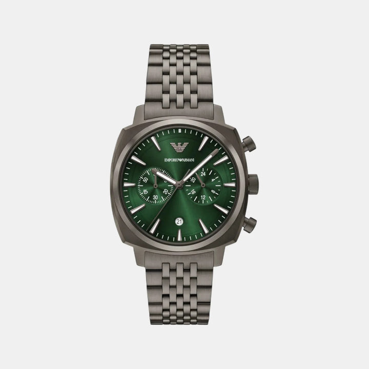 Emporio Armani Minimalist AR11689 Silver Dial Mesh Men&