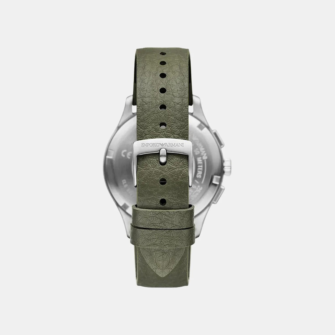 Emporio Armani Dario AR11693 Black Dial Rubber Strap Men&