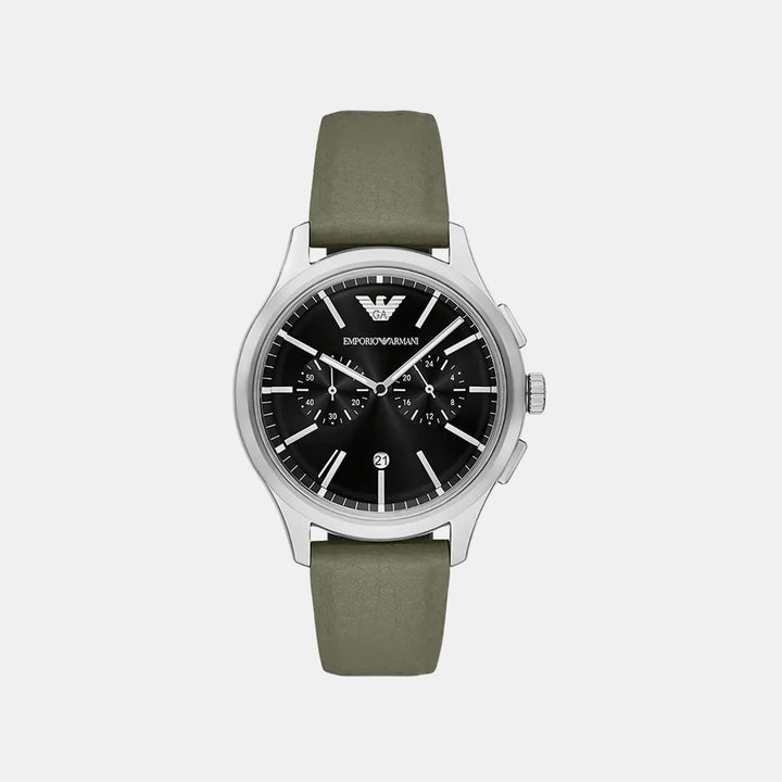 Emporio Armani Dario AR11693 Black Dial Rubber Strap Men&