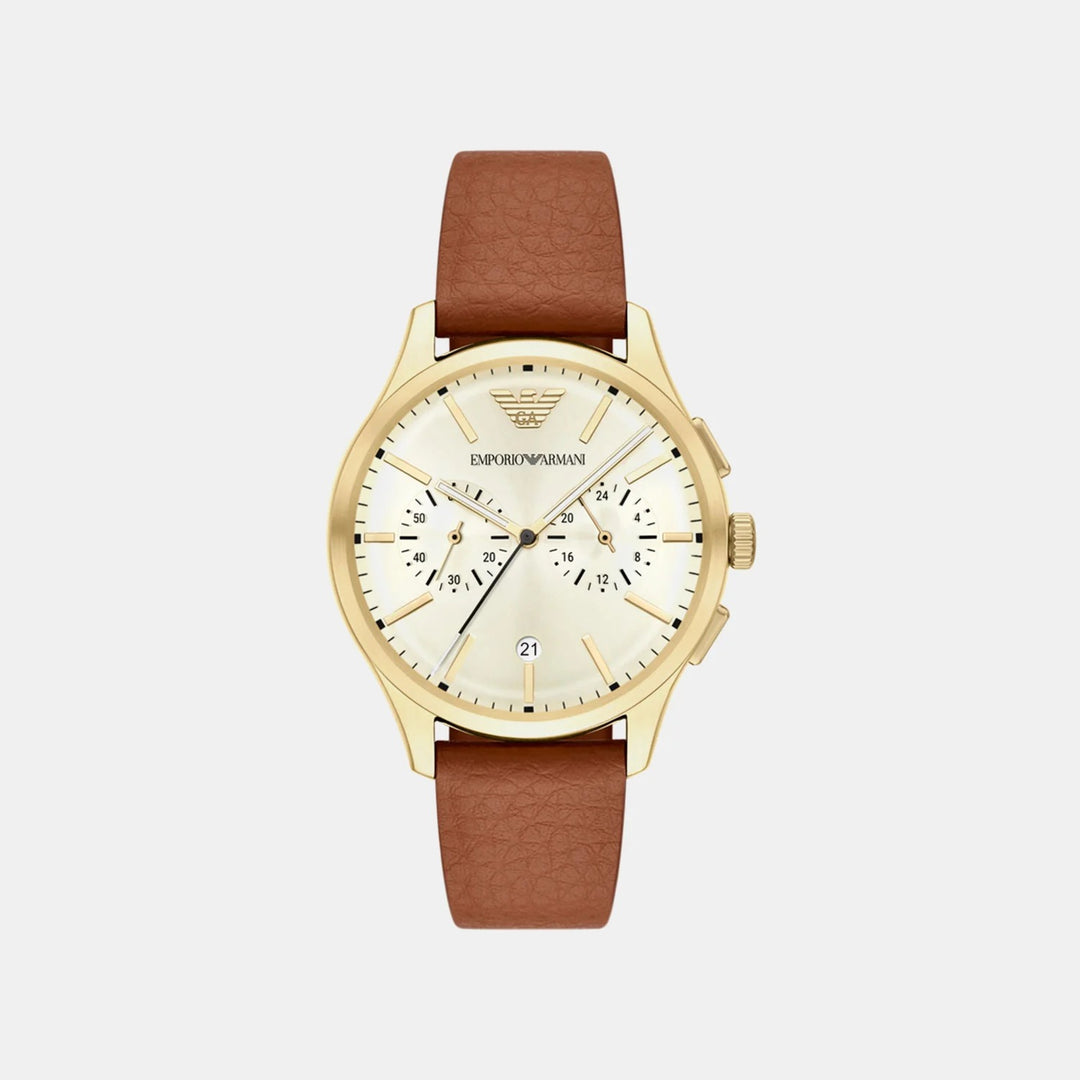 Emporio Armani Gianni AR11714 White Dial Silver Women&