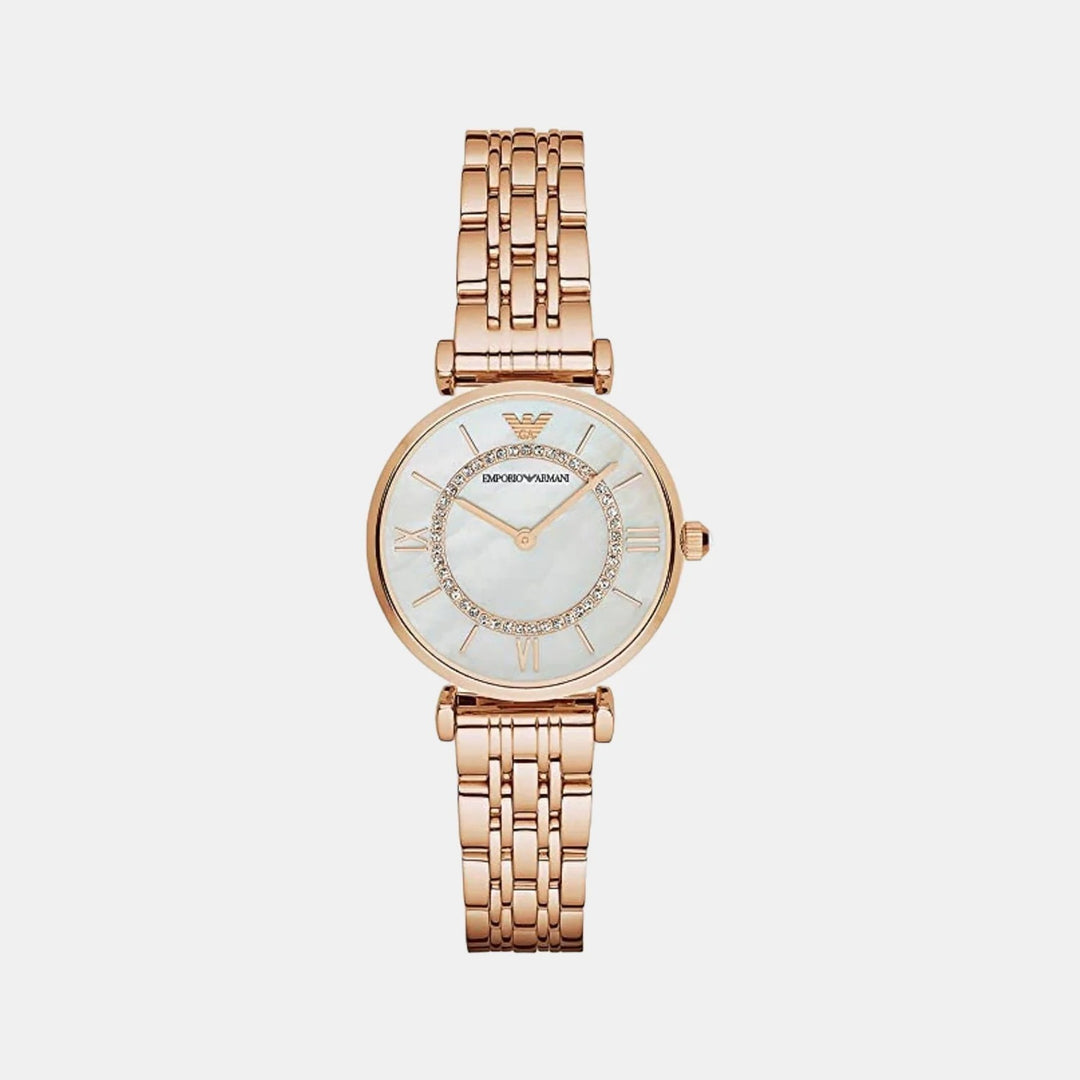 Emporio Armani Gianni AR1909 Mother of Pearl Mesh Women&